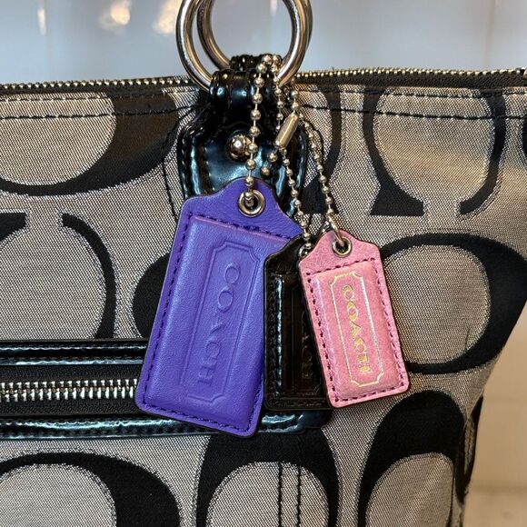 Coach Signature Poppy Lurex Vintage Large Tote Shoulder Bag - HTF - Picture 4 of 16